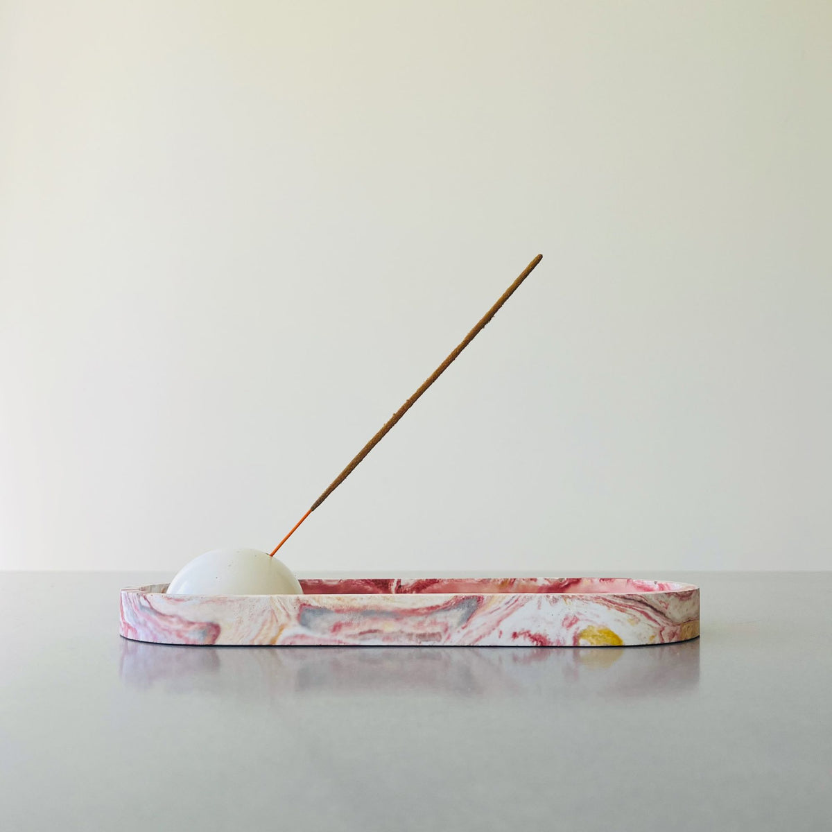 Ritual Tray in Pilbara finish styled with incense
