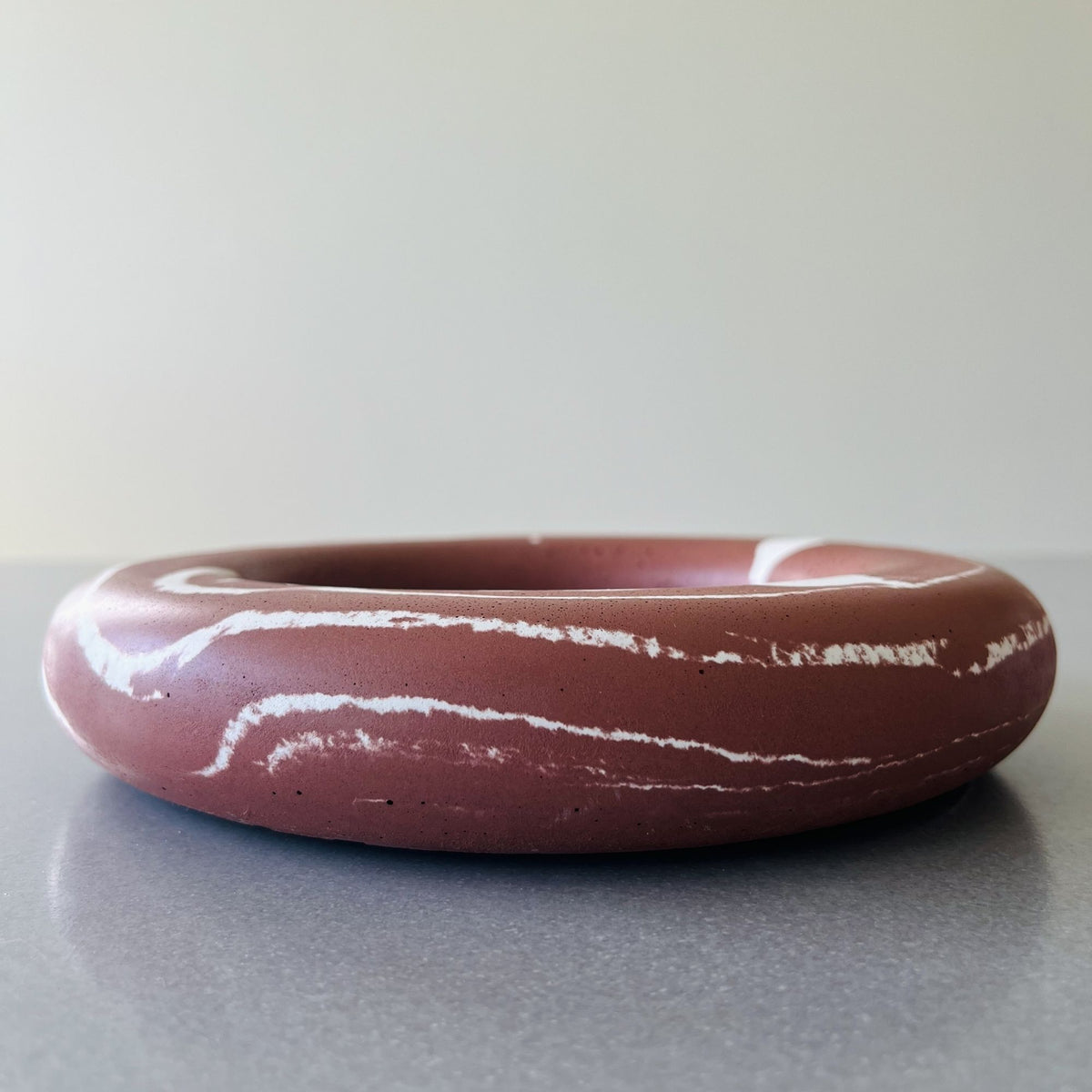 Rosie Bowl in Bush Plum concrete finish