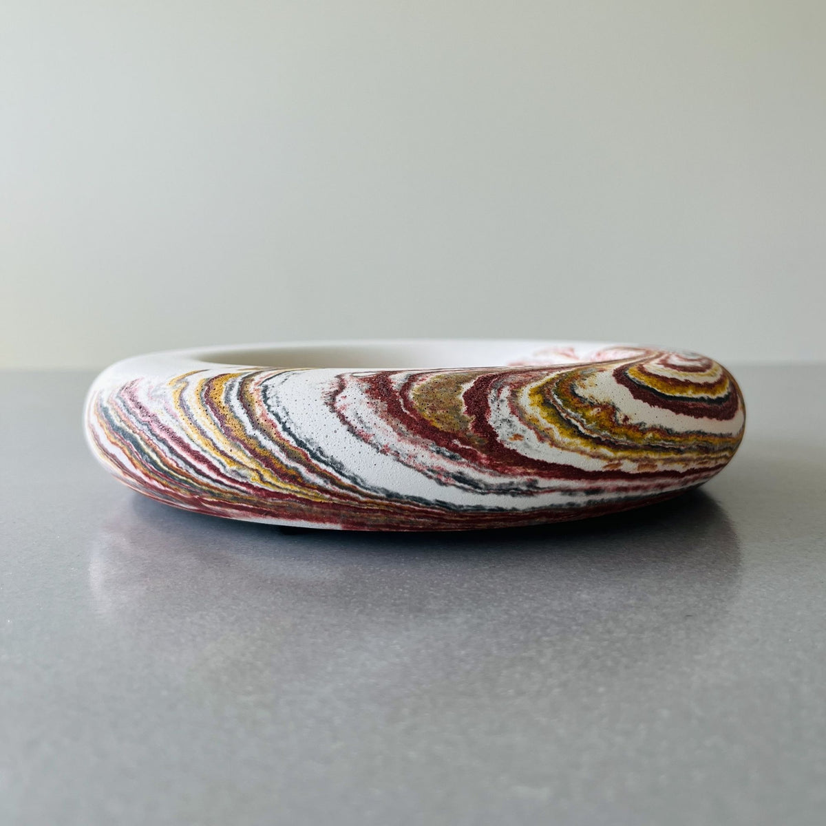Rosie Bowl in Pilbara marble concrete finish by Lennoelia Designs